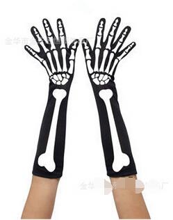 B049 Cospaly Halloween Halloween printing skeleton gloves